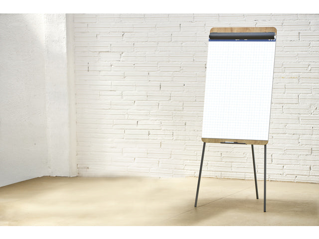 Flipoverpapier Kangaro blanco / ruit 65x100cm microperforatie 50 vel opgerold in verzenddoos