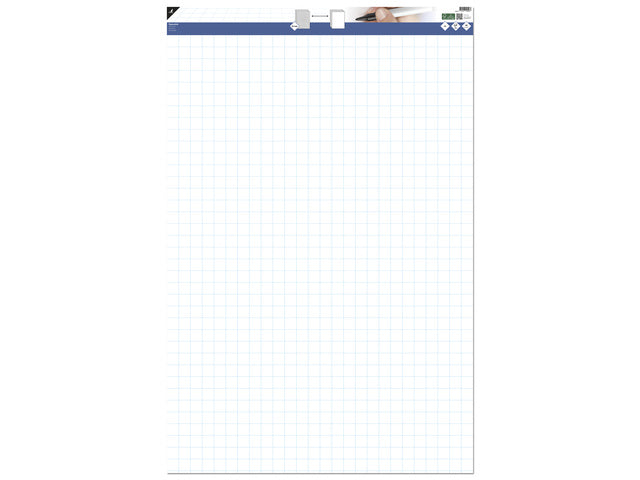 Flipoverpapier Kangaro blanco / ruit 65x100cm microperforatie 50 vel