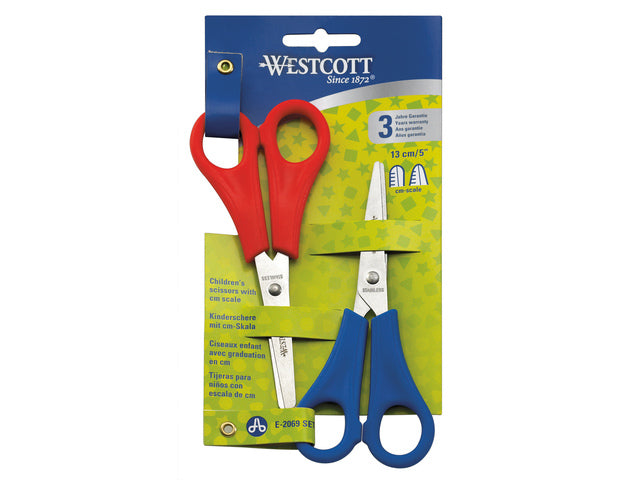 Scharenset Westcott soort 2e. Op kaart, met cm aanduiding rood (rond) en blauw (spits)