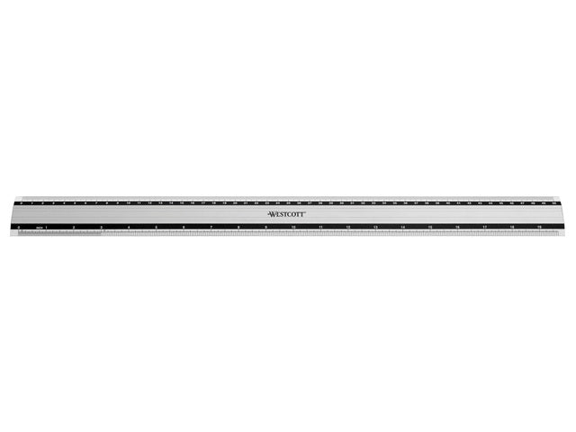 Liniaal Westcott aluminium 50cm met antislip