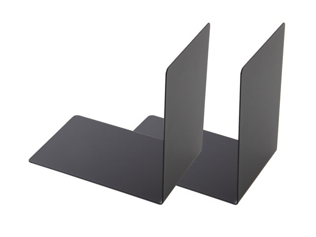 Boekensteun Westcott zwart metaal 2 stuks 90x140x140mm