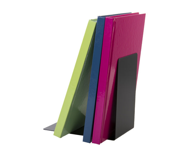 Boekensteun Westcott zwart metaal 2 stuks 90x140x140mm