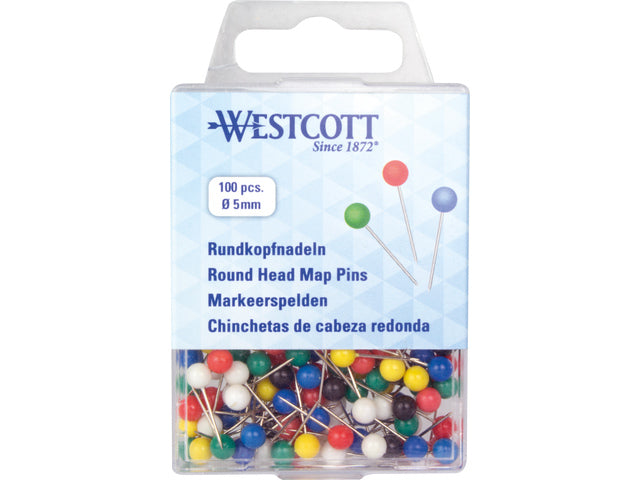 Markeerspelden Westcott ø5mm ass. kleuren, Ø5mm x 16mm