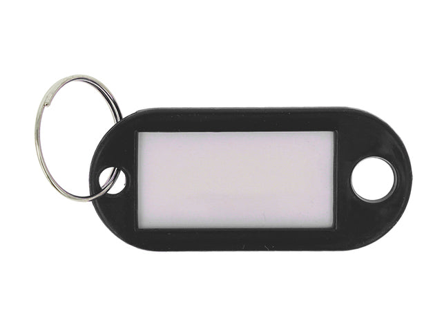 Sleutelhanger Westcott zwart 100st. in doos. Met verwisselbaar etiket.