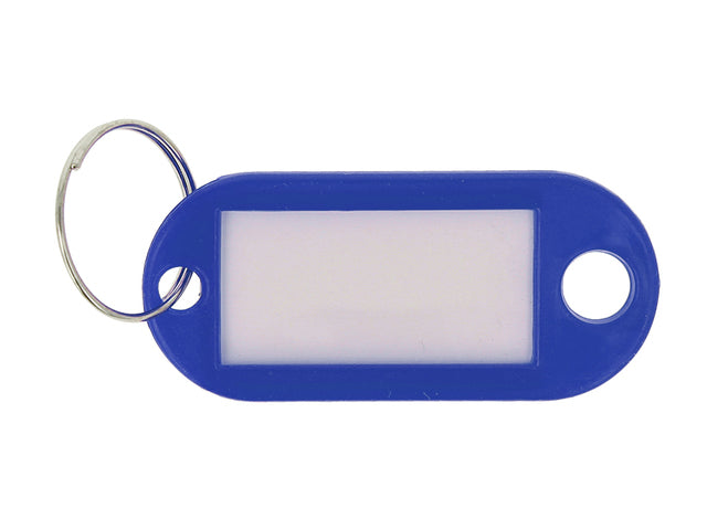 Sleutelhanger Westcott donkerblauw 100st. in doos. Met verwisselbaar etiket.
