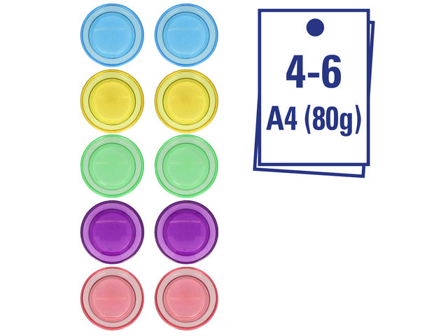 Magneet Westcott sortierte Pastell-Packung mit 10 Stück