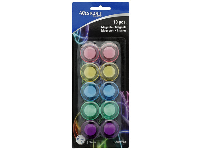 Magneet Westcott sortierte Pastell-Packung mit 10 Stück