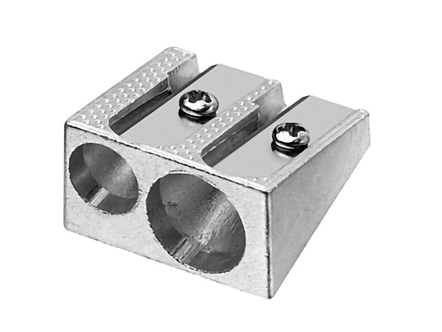 Puntenslijper Westcott aluminium dubbele kegelvorm