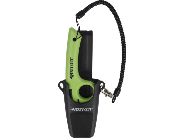 Snijmesset Westcott keramisch Safety met vingergat, houder en koord