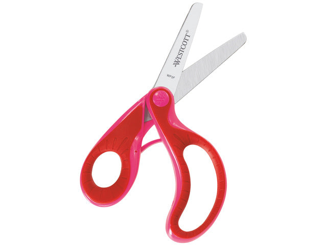 Schaar Westcott Ergo softgrip junior roze