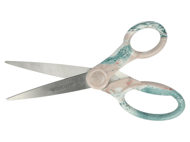 Schaar Westcott Trendsetter Roze, 20,4cm met RVS bladen en kunststof handgrepen