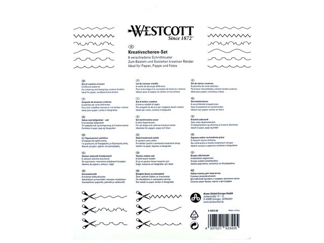 Figur Westcott 14cm Set mit 6 Stücken und verschiedenen Motiven