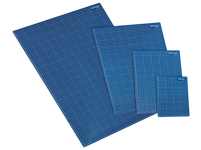 Snijmat Westcott A3 blauw 5-laags 450x300mm, zelfherstellend