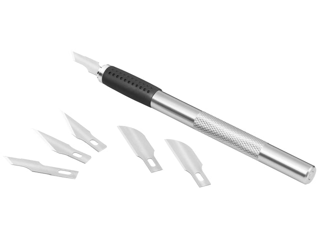 Scalpel Westcott metalen grip met 6 verschillende mesjes