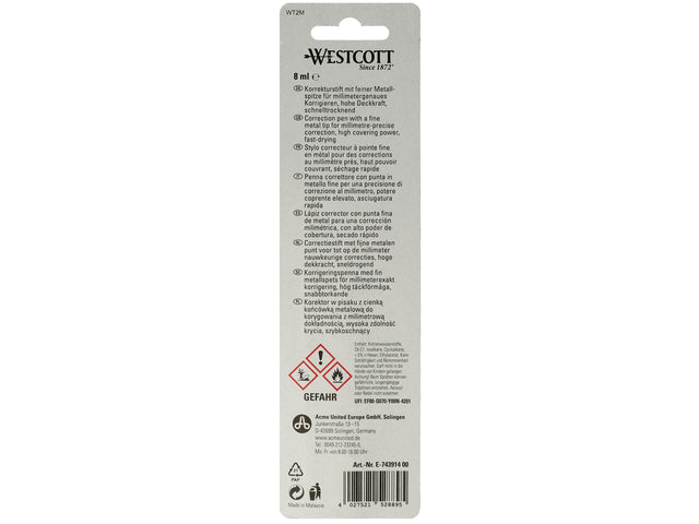 Correctiepen Westcott 8ml