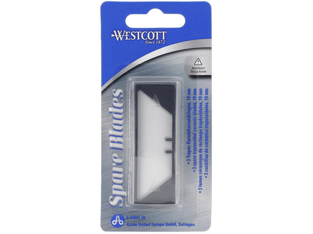 Reservemes Westcott keramisch 3 stuks