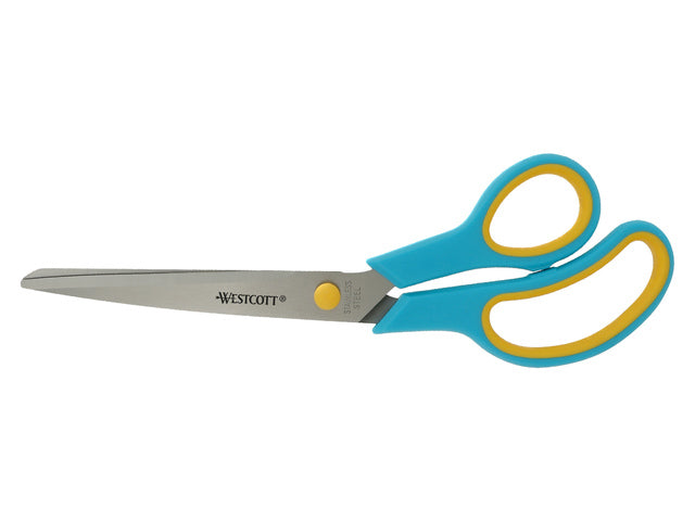 Scharenset Westcott Easy grip 3dlg 14/20,1/24,7cm turkoois/ meloengeel RVS