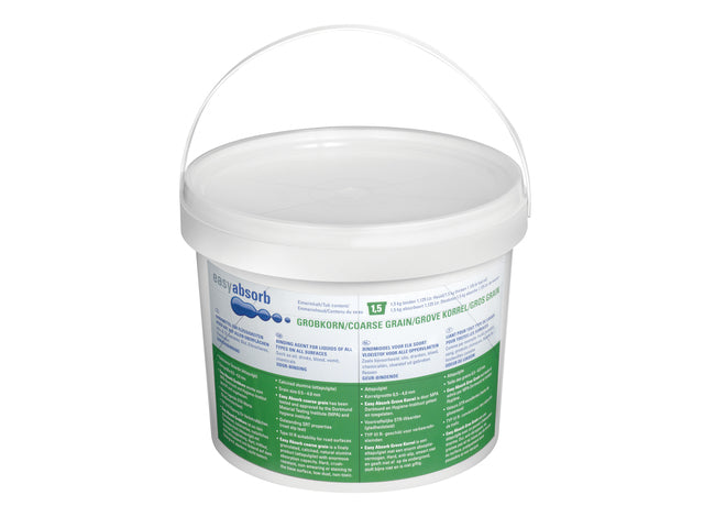 Bindmiddel Easy Absorb grove korrel, voor alle soorten vloei- stoffen/oppervlakken 1,5 liter