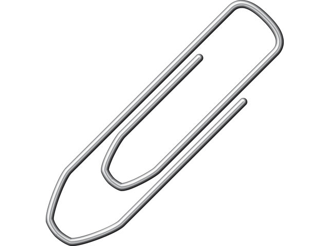 Paperclips Alco 32mm hoekig verzinkt 75 stuks in doos