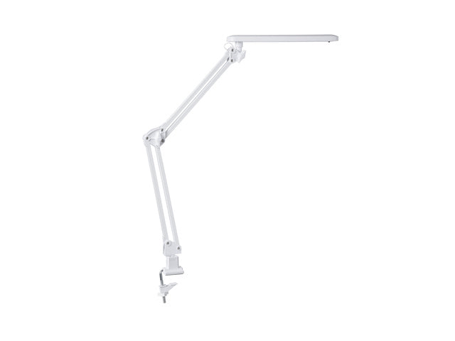 Bureaulamp Alco wit LED met klem 230V 7w 50cm