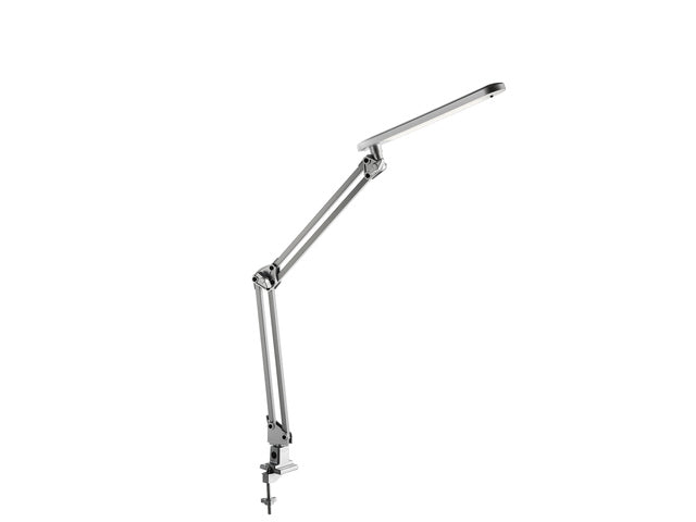 Bureaulamp Alco zilver LED met klem 230V 7w 50cm