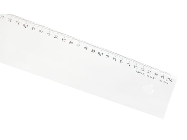 Liniaal Aristo 100cm glashelder plexiglas