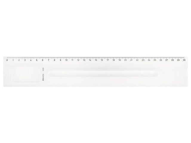 Liniaal Aristo met loep 30 cm