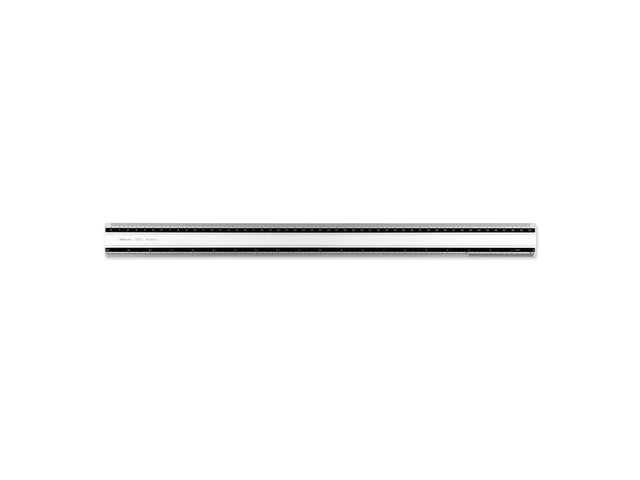 Liniaal Aristo 50cm aluminium met rubberen binnenpoot