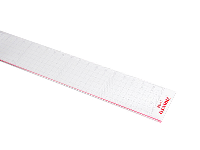 Snijliniaal Aristo 30cm plexiglas met stalen kant