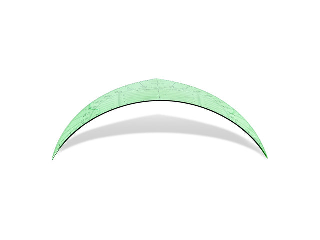 Geodriehoek Aristo 14 cm flexibel groen
