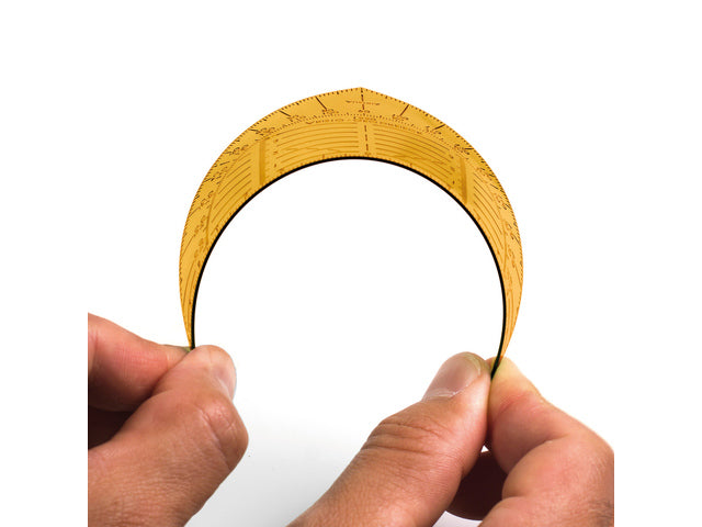 Geodriehoek Aristo 14 cm flexibel oranje