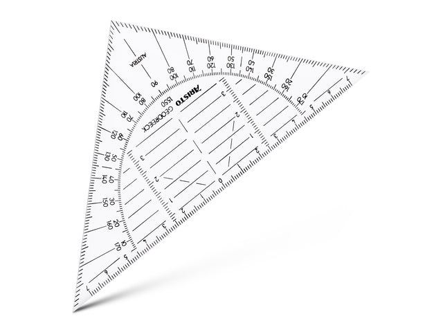 Geodriehoek Aristo 14 cm flexibel onbreekbaar