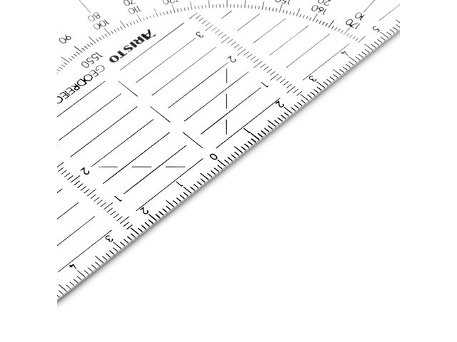 Geodriehoek Aristo 14 cm flexibel onbreekbaar