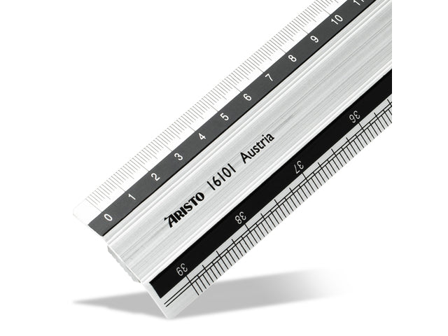 Liniaal Aristo 100 cm aluminium