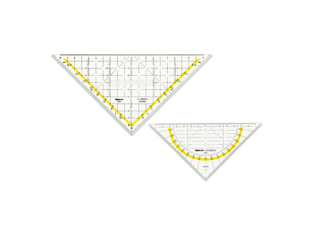 Geocoverset Aristo 3in1 Basic 1 geocover, 1 geodriehoek, 1 tekendriehoek