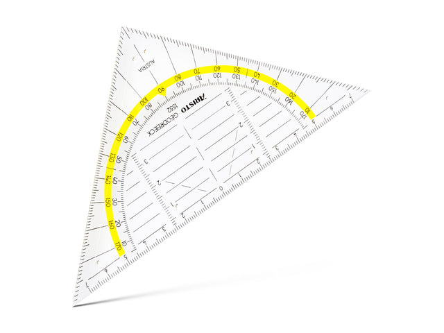 Geocoverset Aristo 3in1 Basic 1 geocover, 1 geodriehoek, 1 tekendriehoek