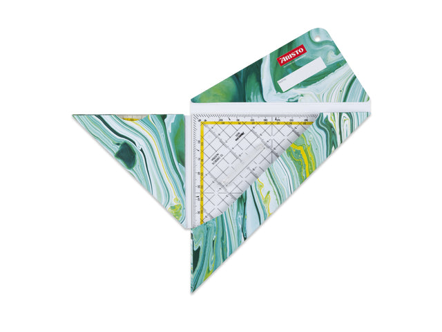 Geocoverset Aristo 3in1 Mystic groen, 1 geocover, 1 geodriehoek, 1 tekendriehoek
