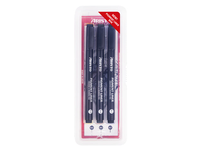 Pigmentliner Aristo Set 3 Stück: 0,3, 0,5, 0,7 im Preis
