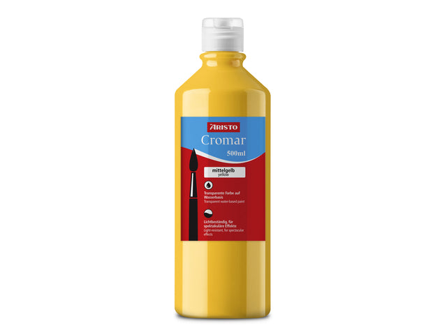 Verf Aristo Cromar 500ml medium geel