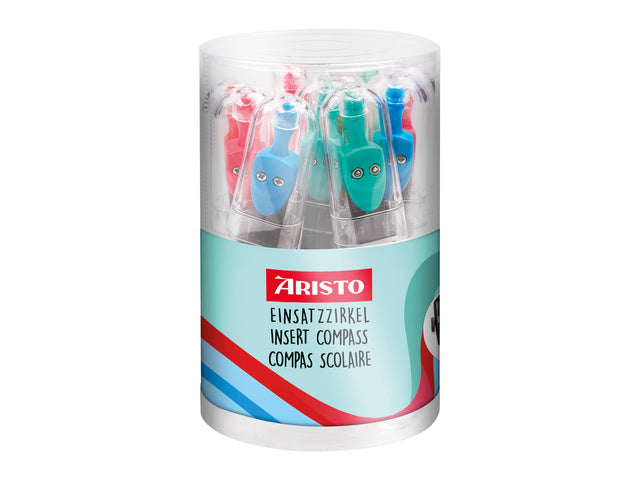 Schoolpasser Aristo Geo College 240 mm diameter. Diverse kleuren