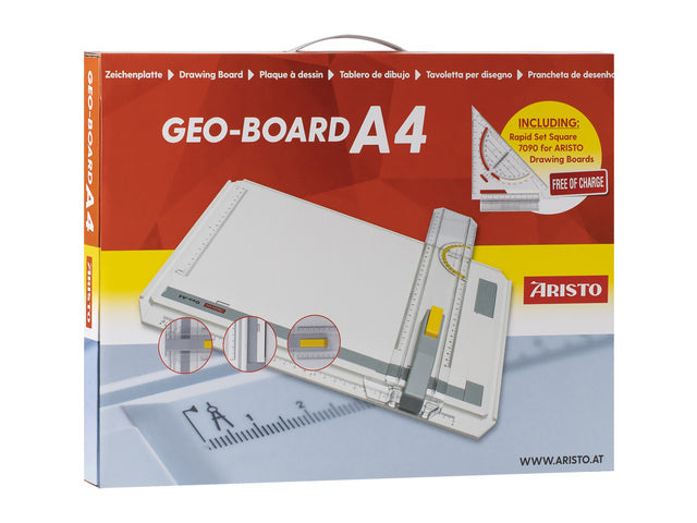 Tekenbord Aristo GEO A4 met gratis sneltekendriehoek