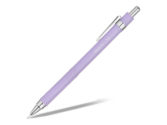 Vulpotlood Aristo Soft Lavender 0,5 rubberen grip, metalen clip