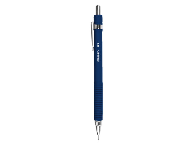 Vulpotlood Aristo Diepblauw 0,5 rubberen grip, metalen clip