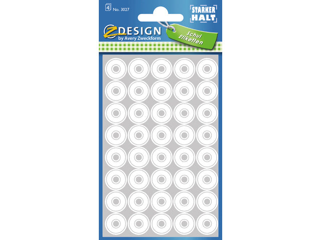 versterkingsringen Zweckform 13mm met blister 4 vel