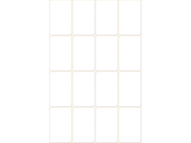 Etiket Zweckform 29x18mm met blister a 96 etiketjes