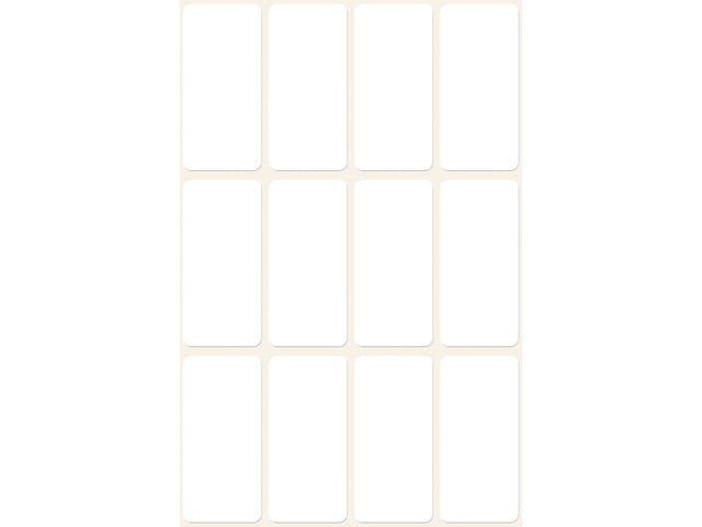 Etiket Zweckform 38x18mm met blister a 72 etiketjes