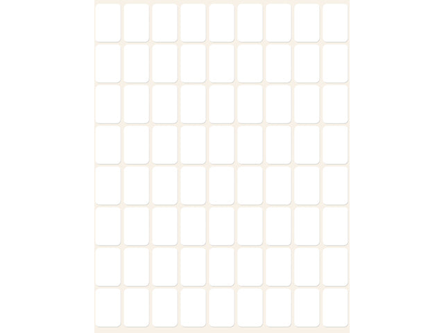 etiket Zweckform 18x12mm met pakje a 1800 etiketjes