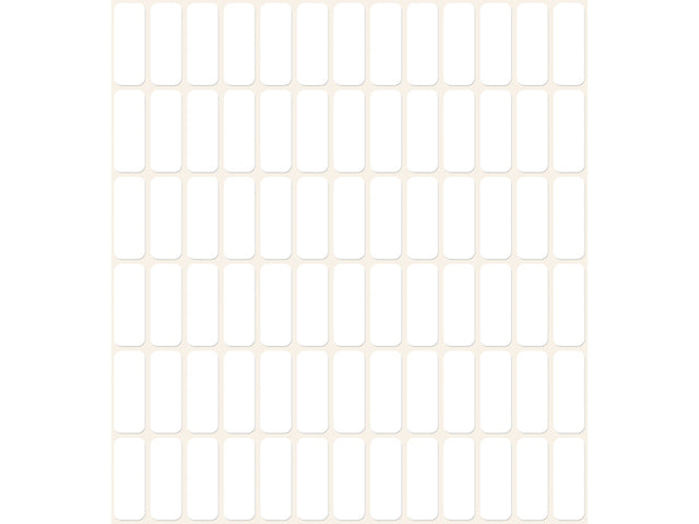 Etiket Zweckform 20x8mm met pakje a 2184 etiketjes