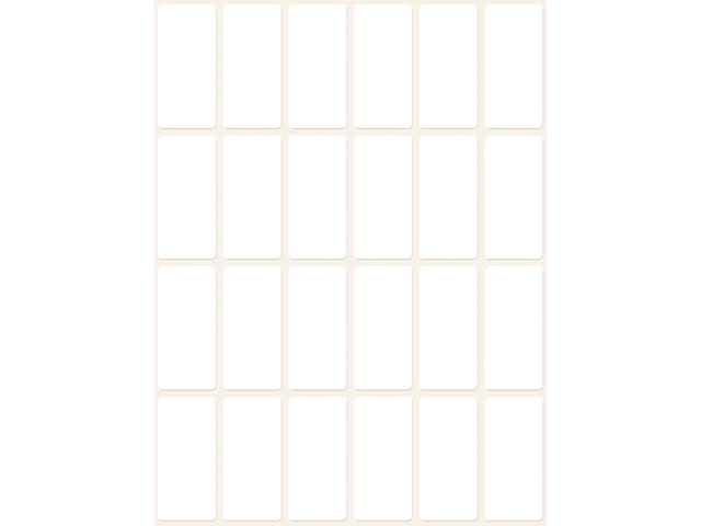 Etiket Zweckform 38x18mm met pakje a 648 etiketjes