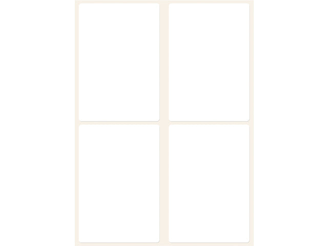 Etiket Zweckform 80x54mm met pakje a 112 etiketjes